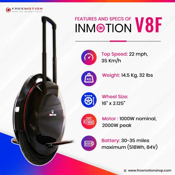 inmotion v8f electric unicycle