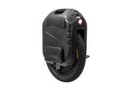 begode ex electric unicycle with headlight and integrated suspension