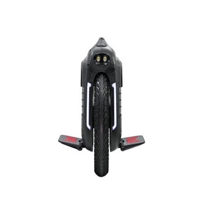 black begode rs electric unicycle with head lights