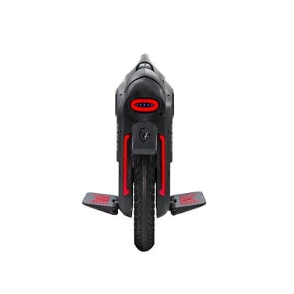 black begode rs electric unicycle with red taillights