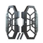 black aluminium cnc pedals with angle adjustement and magnet