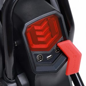 sherman abrams 22-inch electric unicycle taillight and charging port