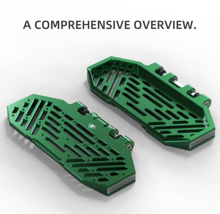 kingsong s18 spiked cnc pedals green