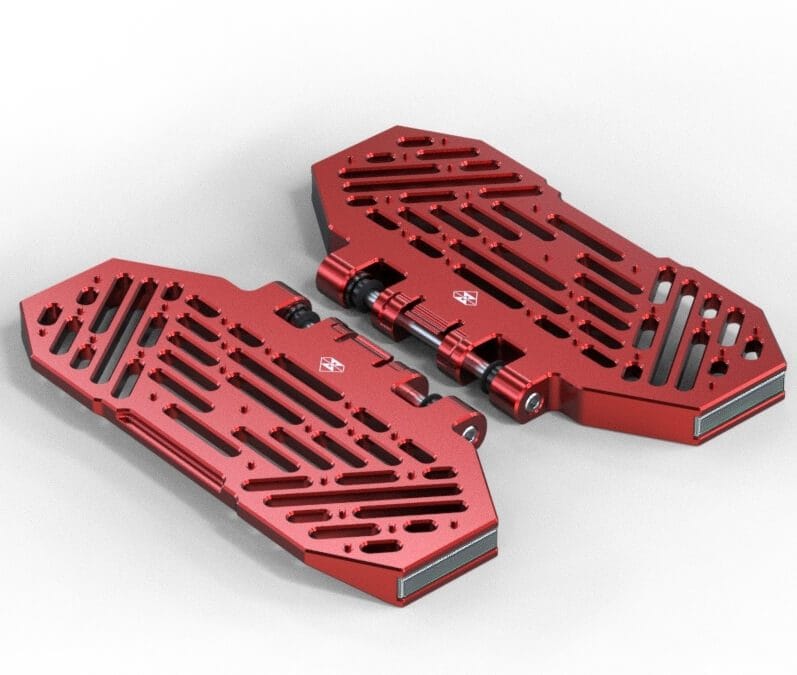 kingsong s18 red spiked cnc pedals