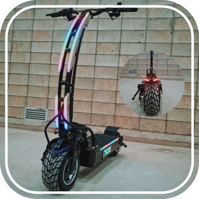 weped sst electric scooter with tail lights