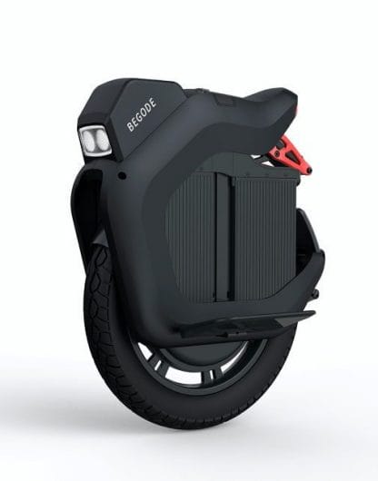 begode hero 19-inch electric unicycle with integrated suspension and headlight