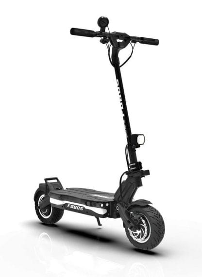 fobos model x 11 inch dual motor electric scooter with a steering damper