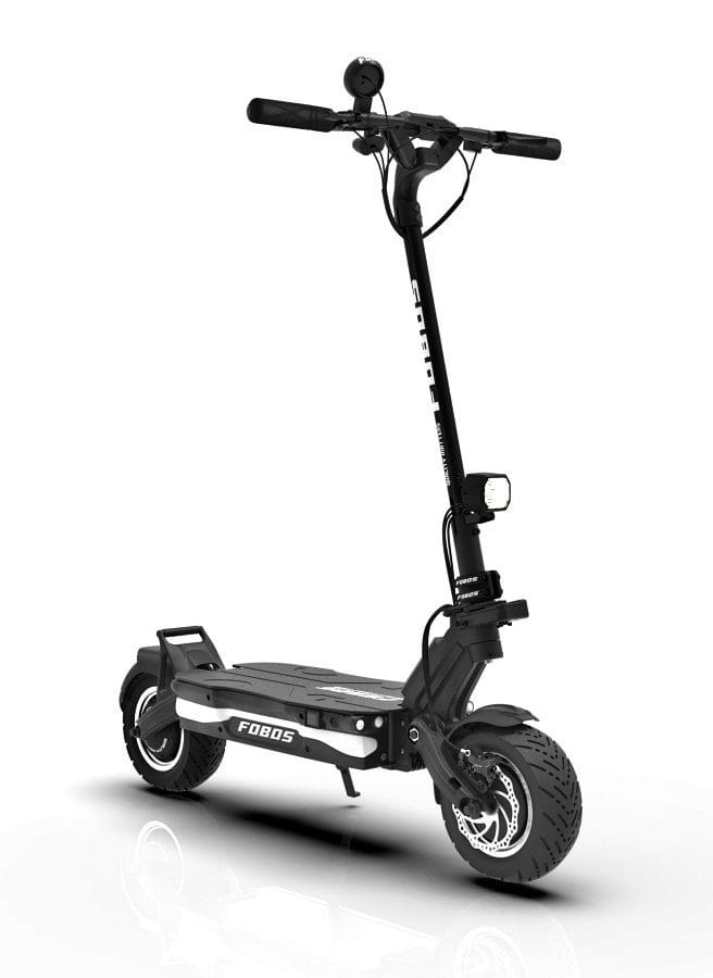 fobos x 11 inch dual motor electric scooter with a steering damper 2-min