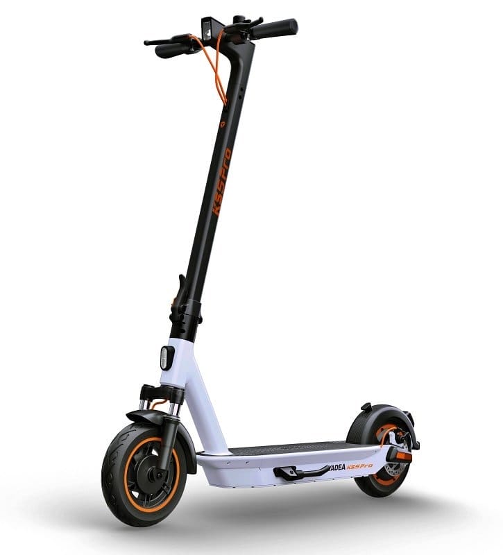 yadea ks5 pro electric scooter front suspension white 1-min