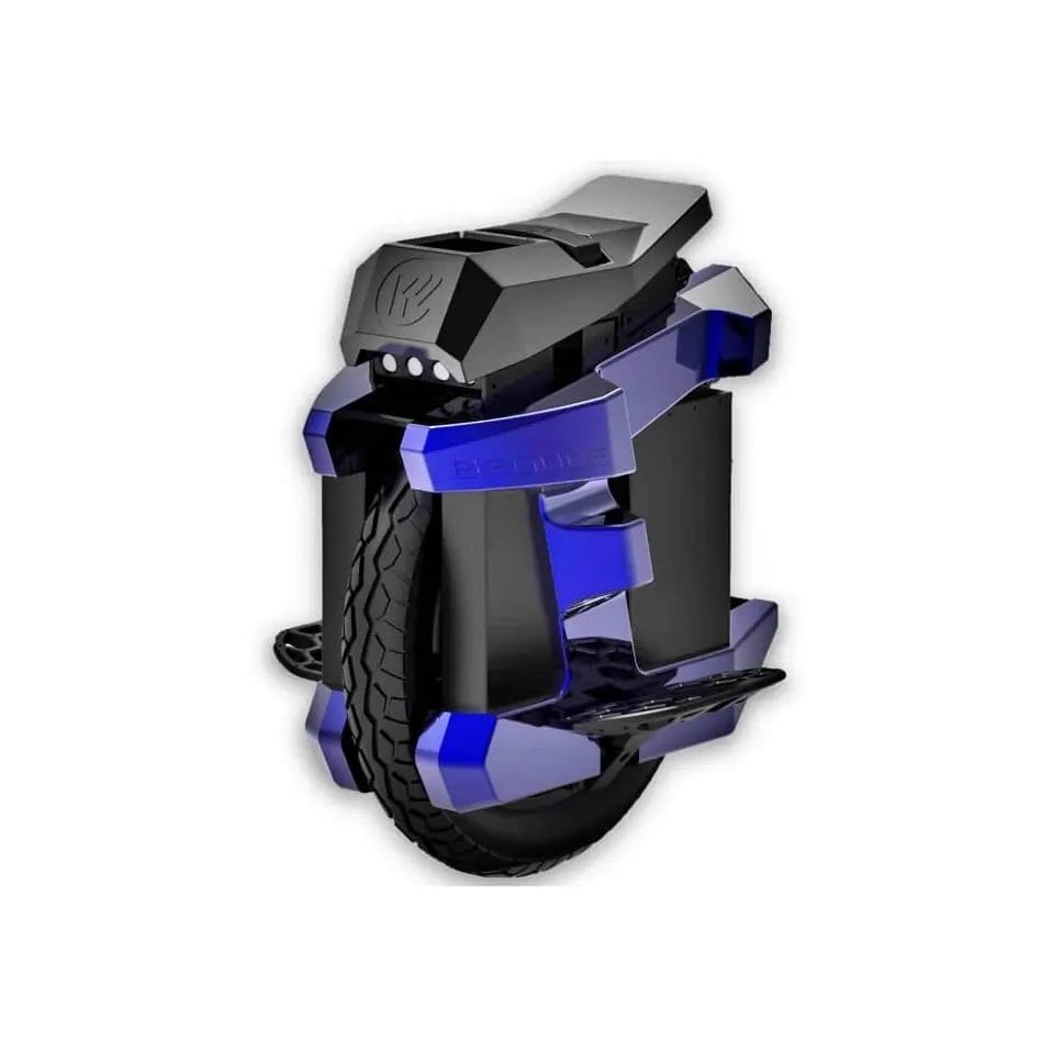 begode ex30 suspention electric unicycle in black and blue