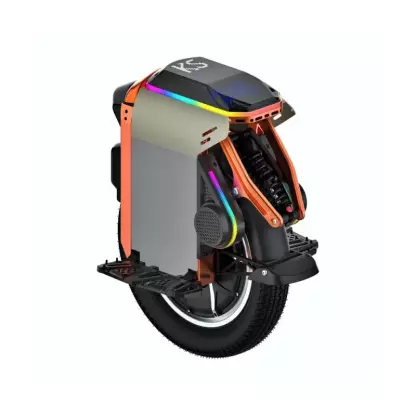 kingsong ks-s16 electric unicycle with integrated suspension and pedals