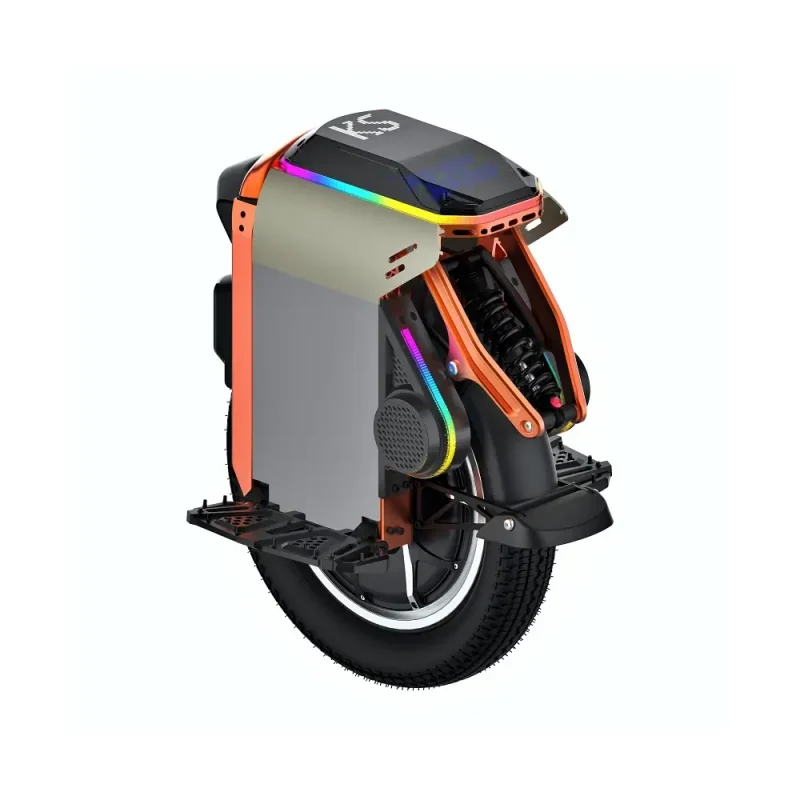 kingsong ks-s16 electric unicycle with integrated suspension and pedals 1