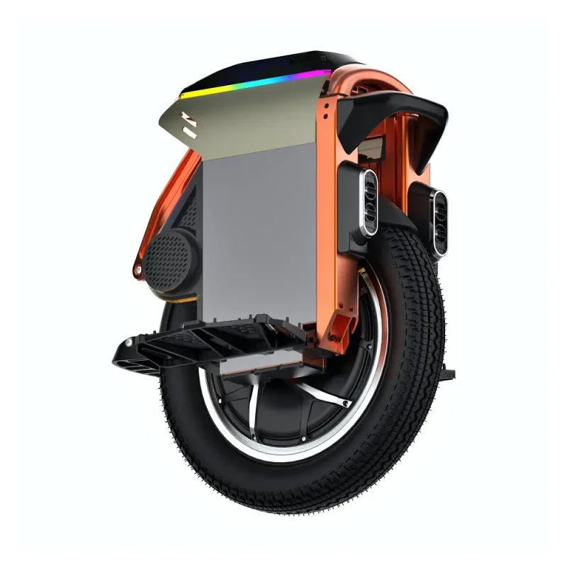 kingsong ks-s16 electric unicycle with integrated suspension and speakers